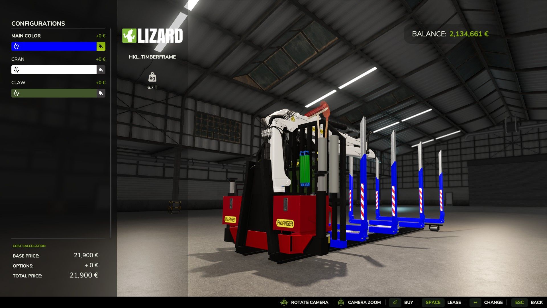 HKL Forestry platform with cran