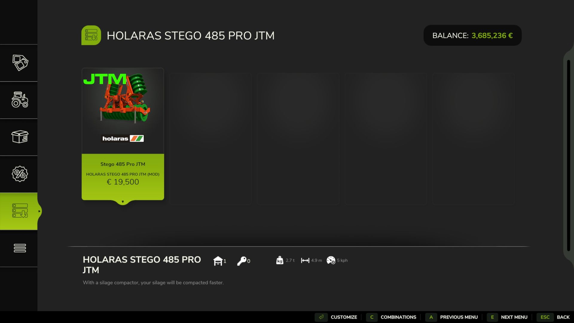 Holaras Stego 485 Pro JTM