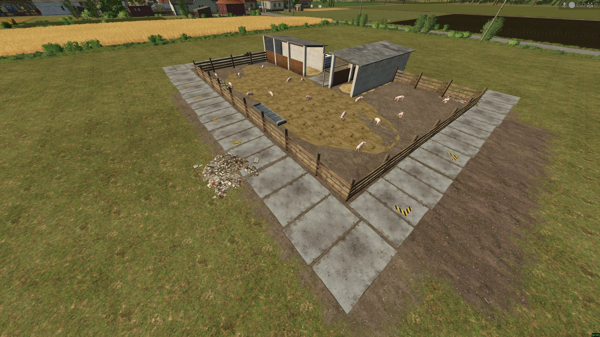 Home stand pig barn