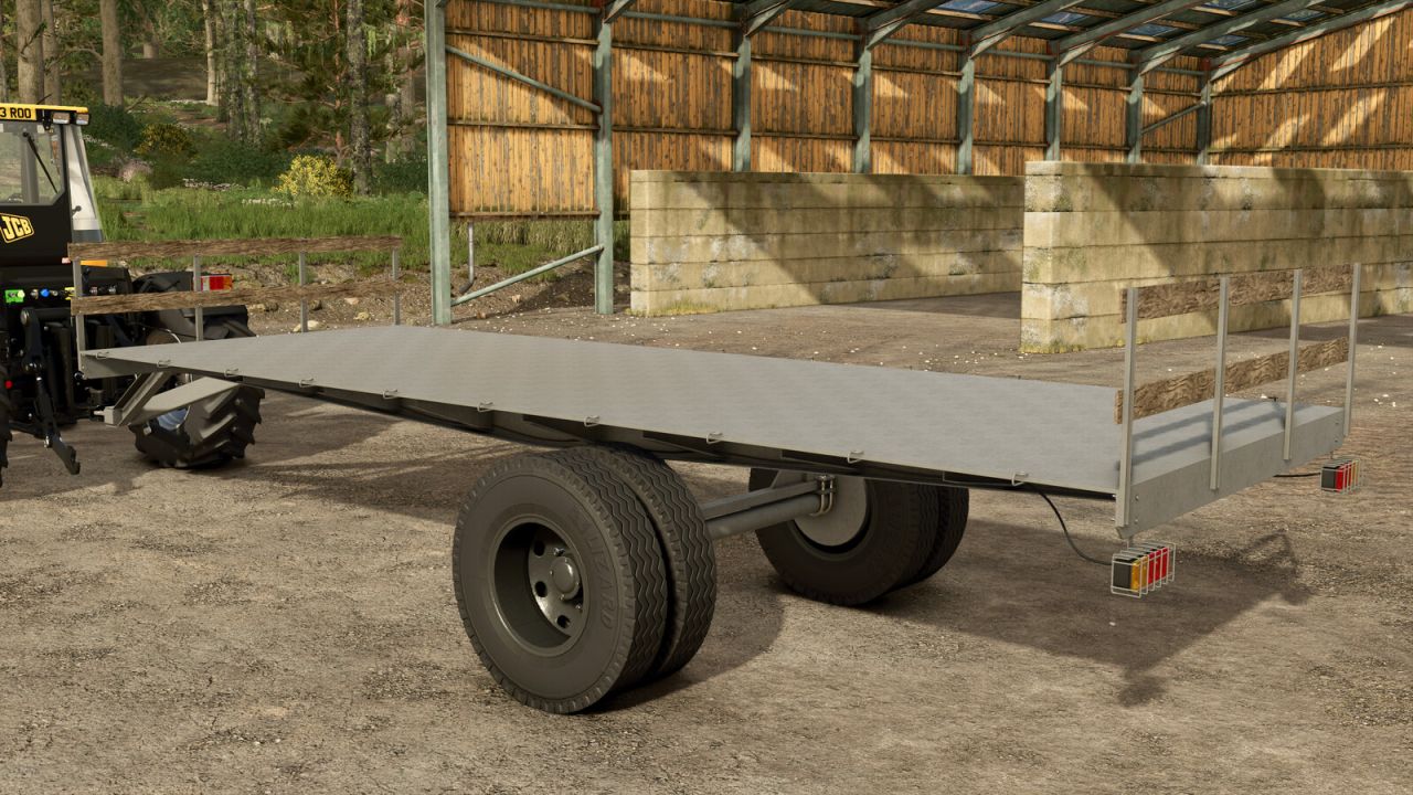 Remolque de balas casero