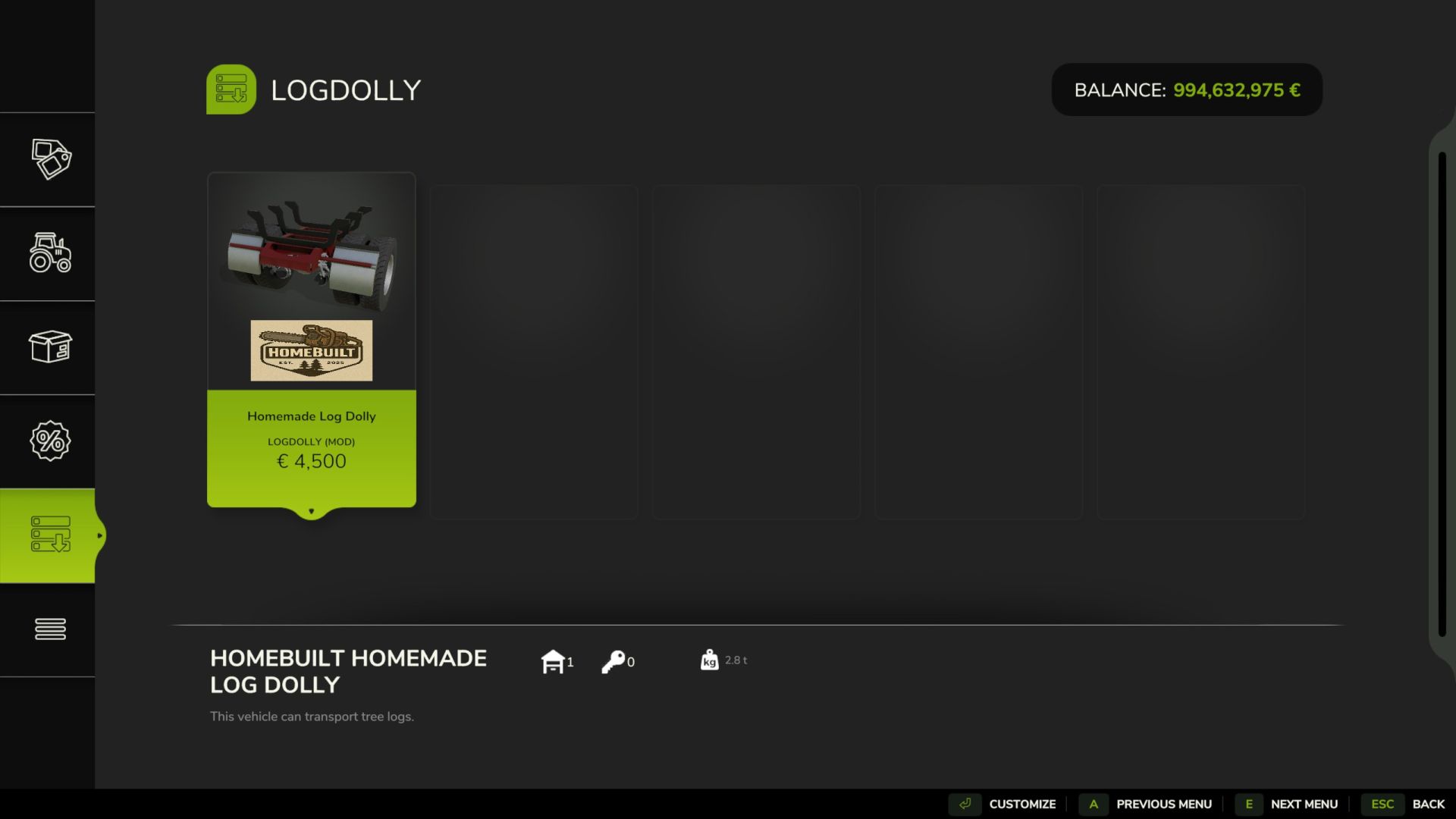 Chariot à bûches fait maison