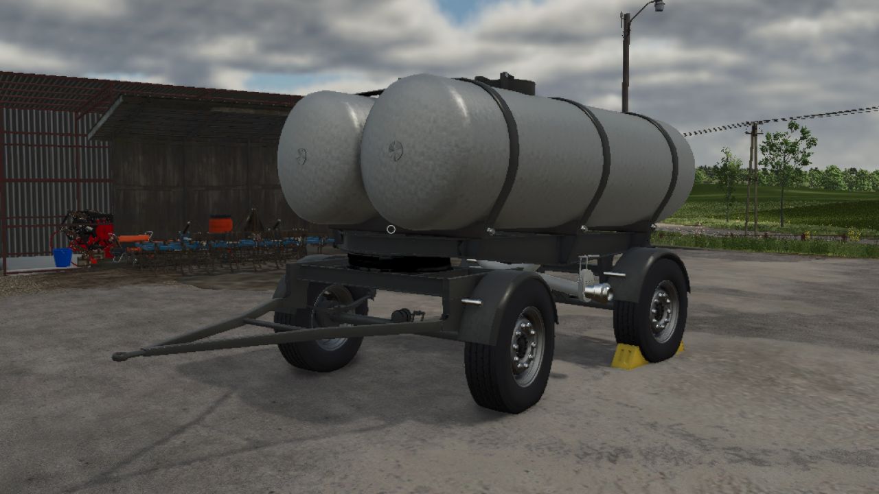 Tanque de remolque casero