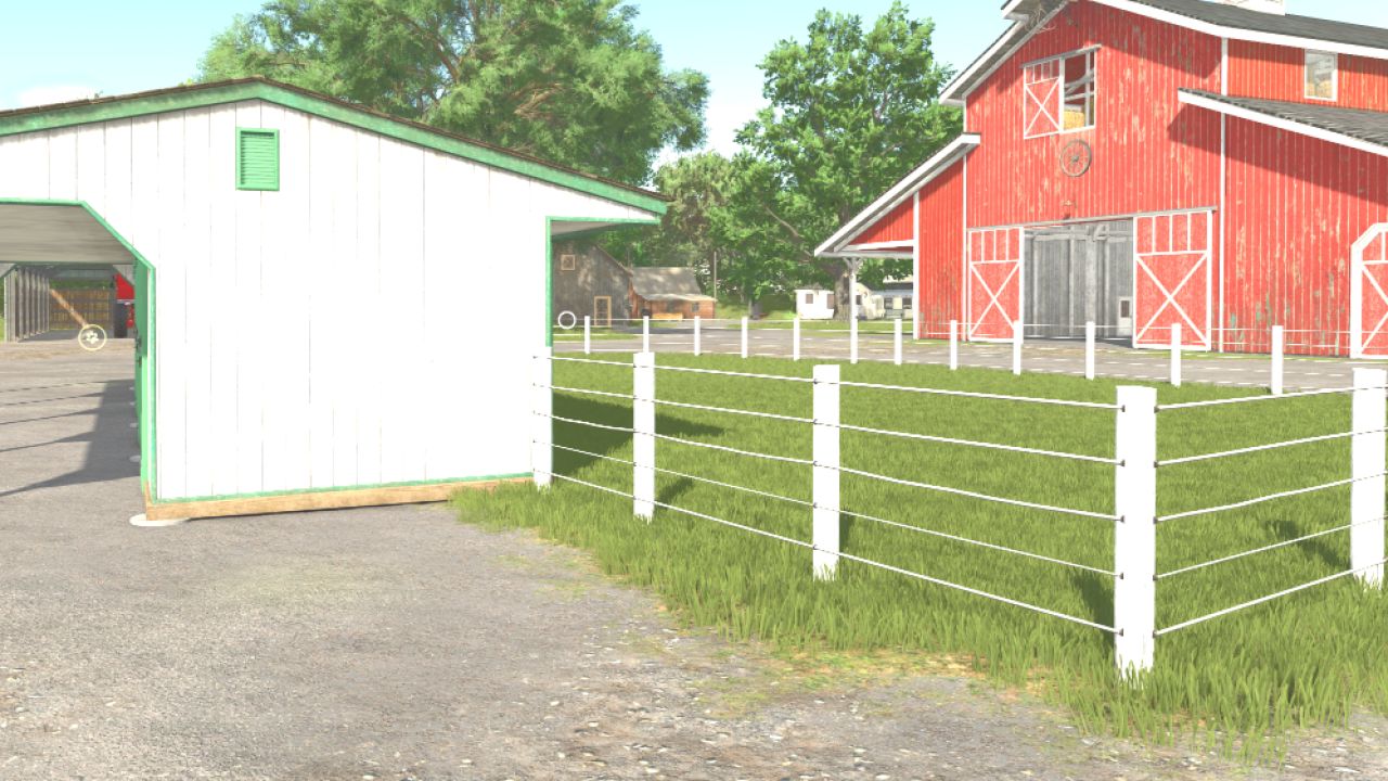 Horse stable with working doors