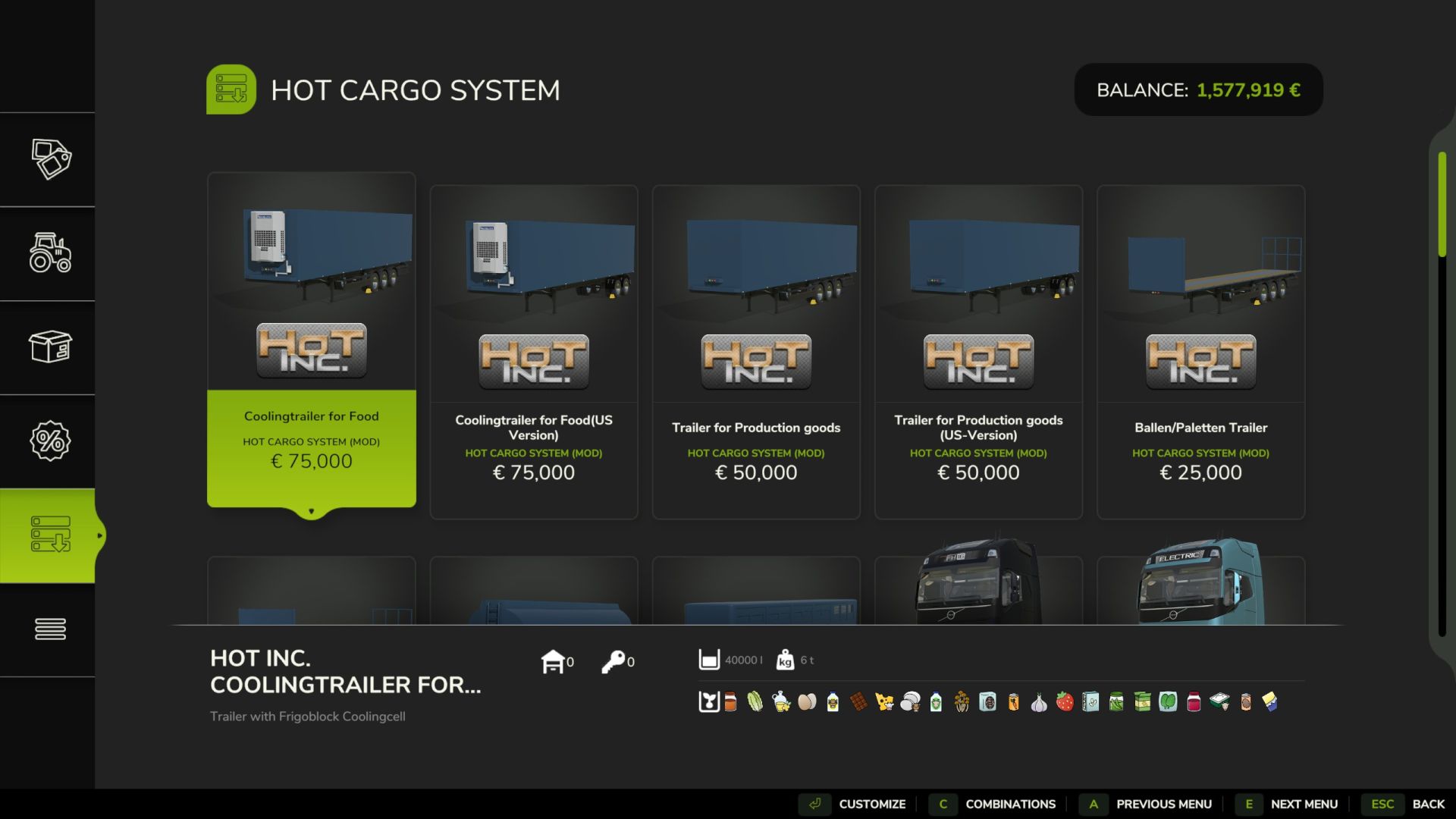 HoT Cargo System