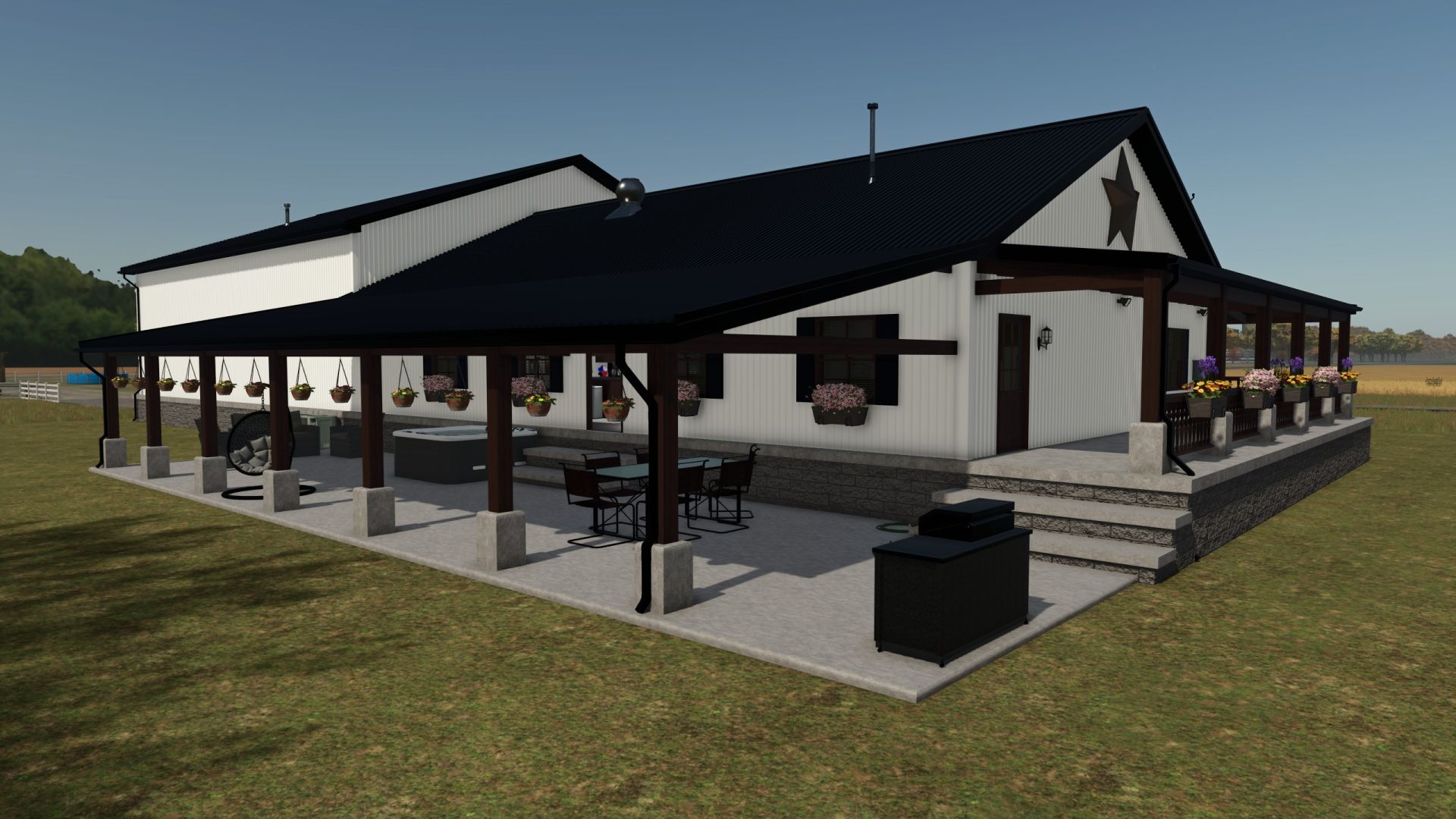 Dom 3 sypialnie, 2 łazienki, styl 2