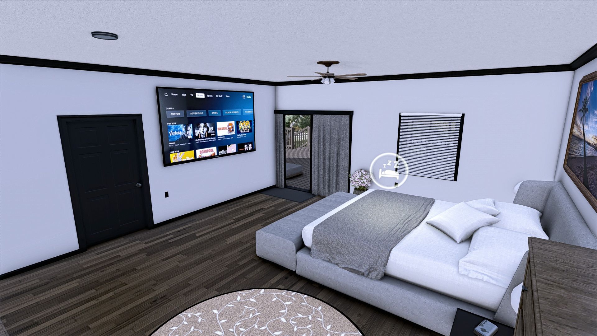 Ev 4 yatak odası, 3 banyo, stil 3