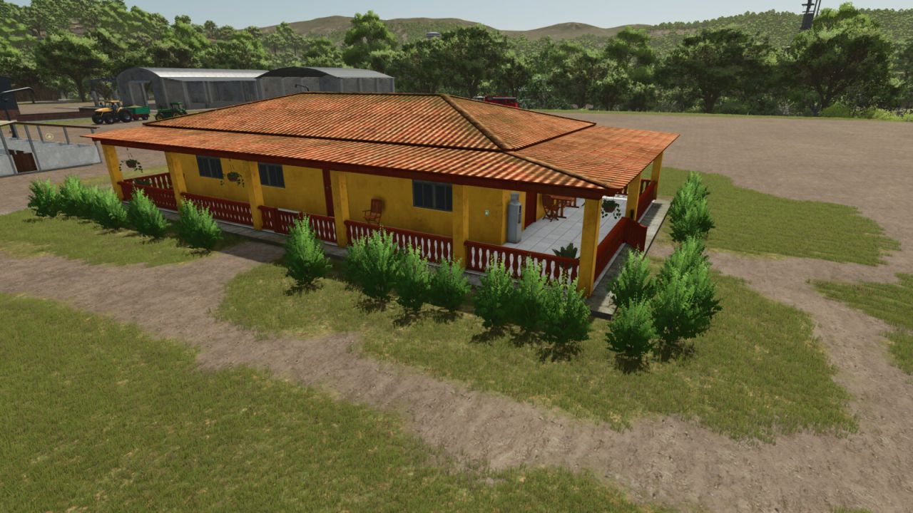 Casa con techo con goteras