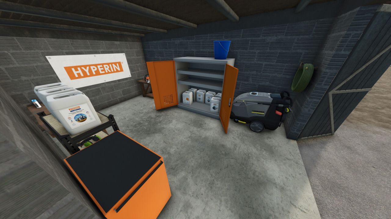 Навес для инструментов HYPERIN с мойкой высокого давления