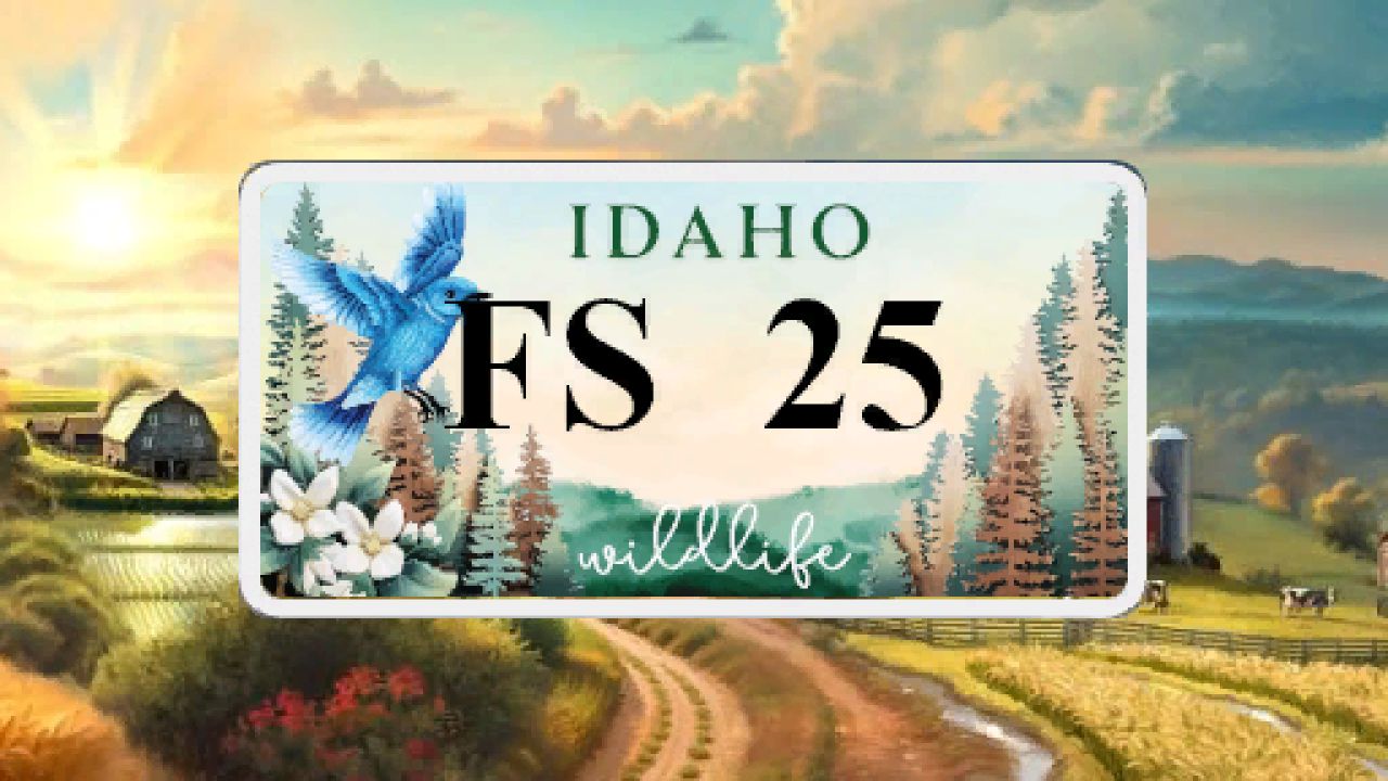 Tablica rejestracyjna dzikiej przyrody Idaho