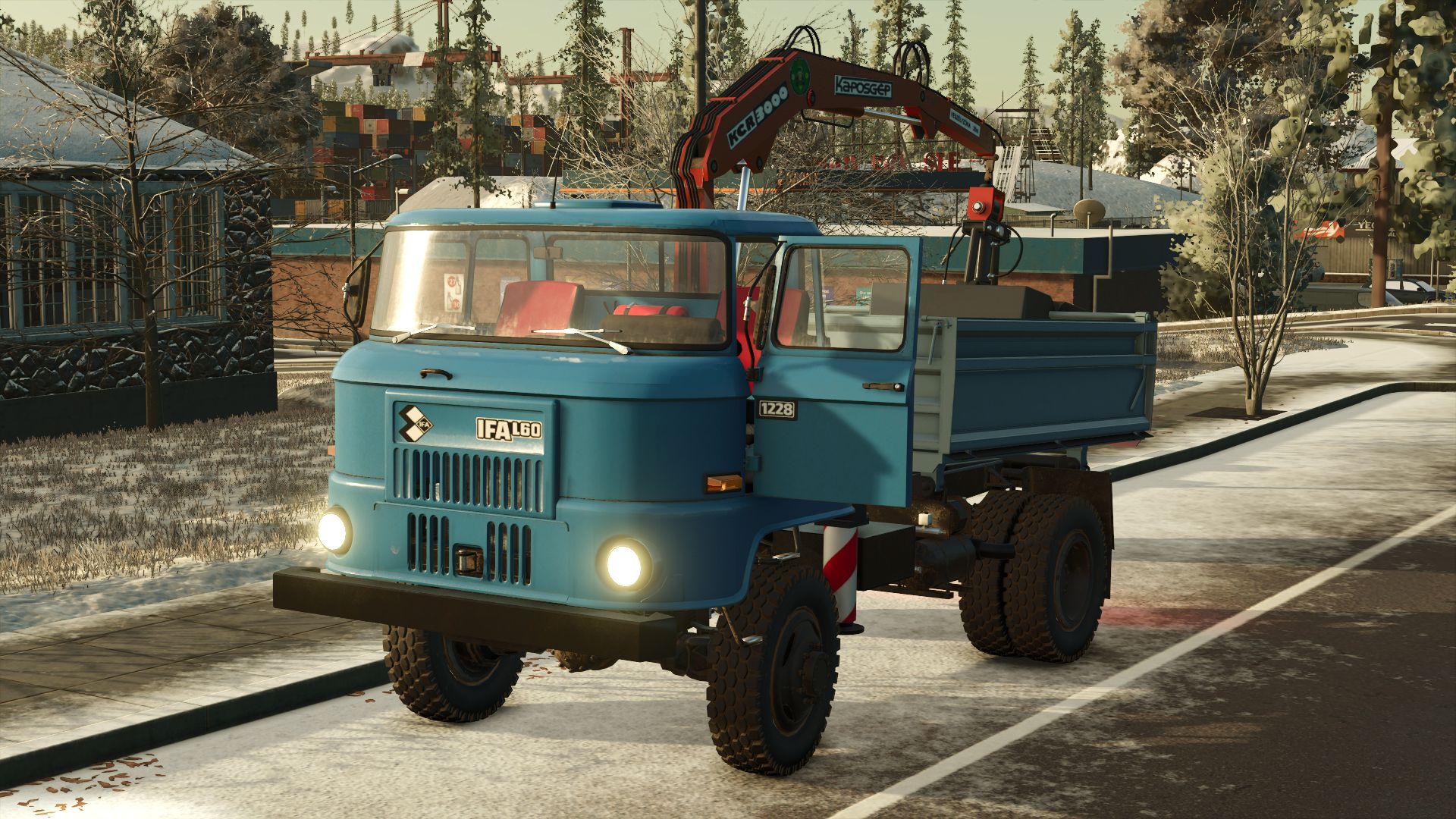 IFA L60 Short + dźwig KCR