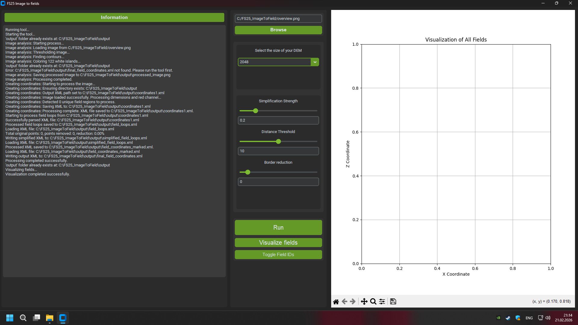 Генератор изображения в поле