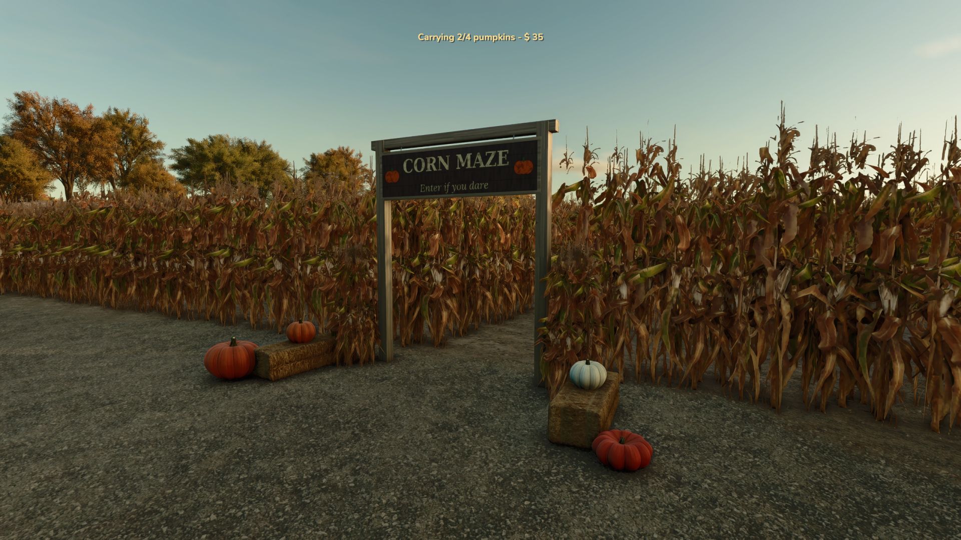 Parcela de calabazas interactiva