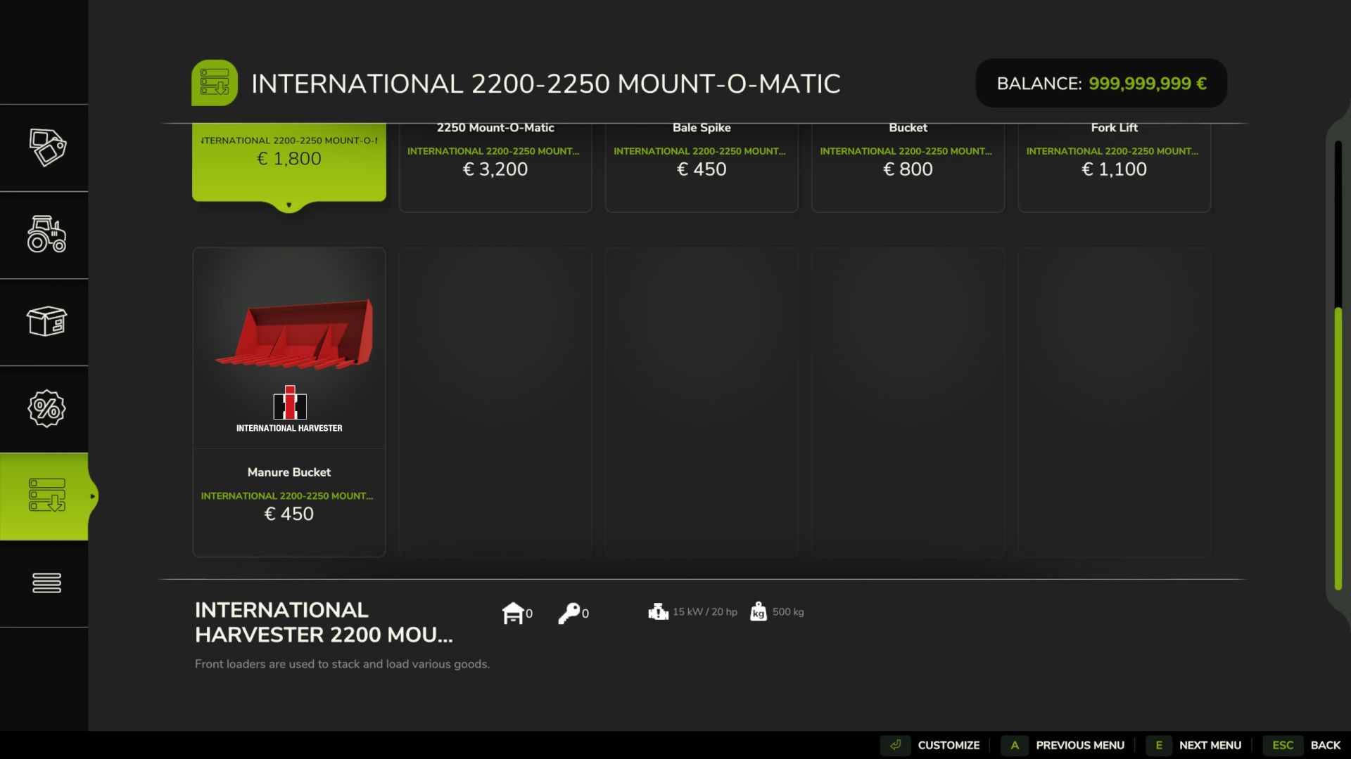 International 2000 Loaders