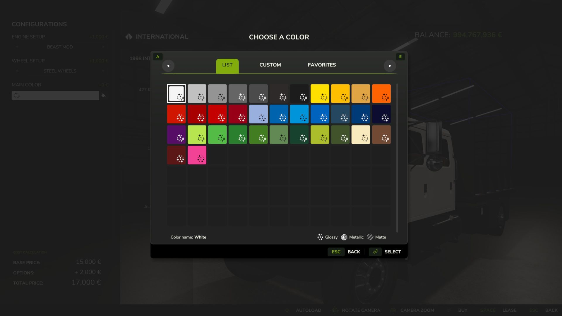 International 4900 Flatbed