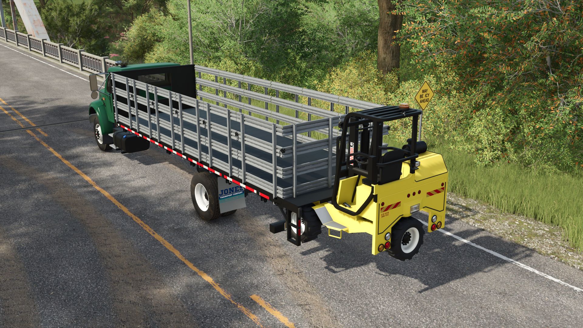 International 4900 Stakebed