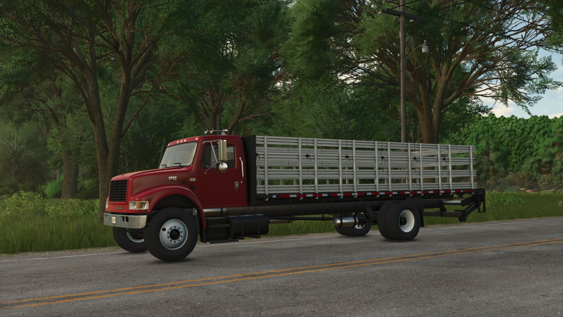 International 4900 Stakebed