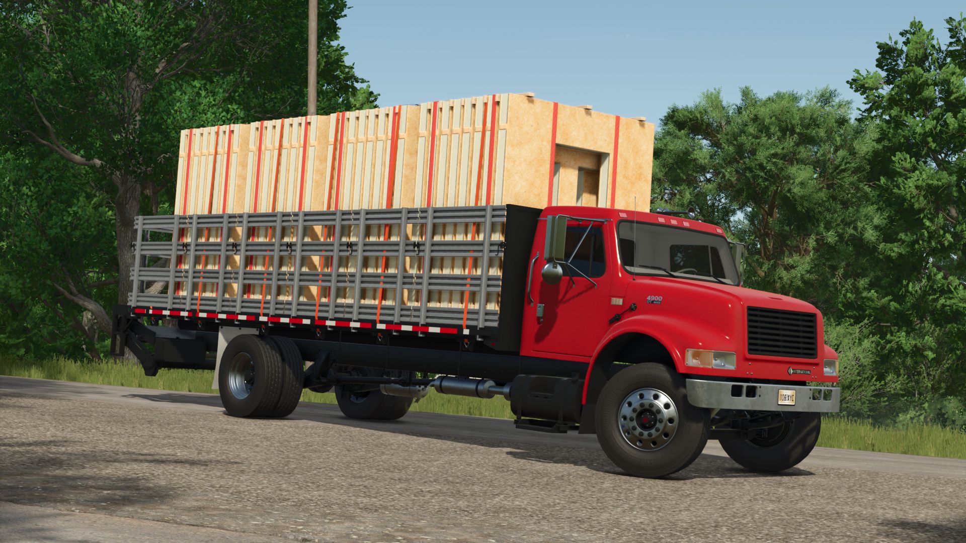International 4900 Stakebed