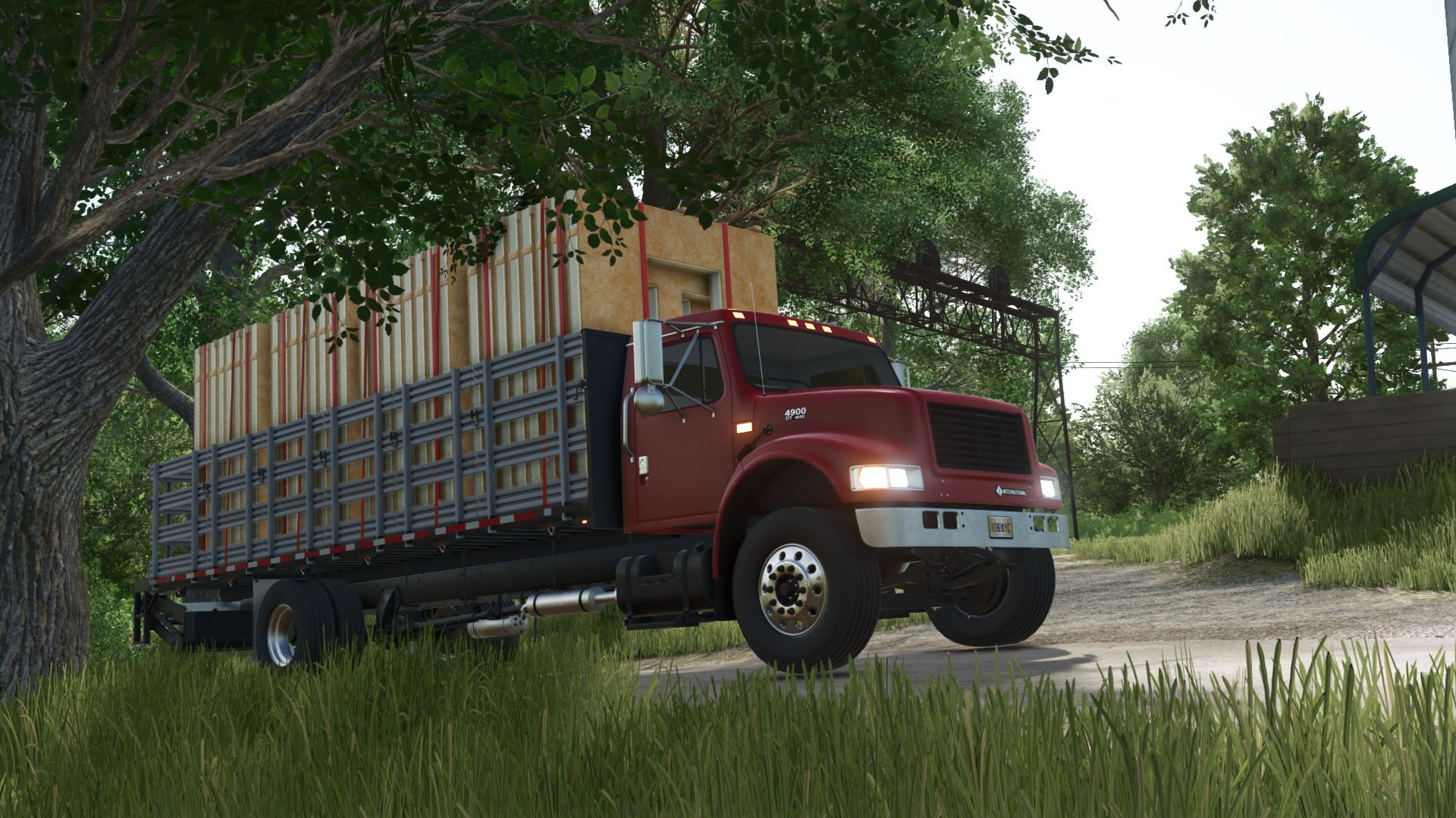 International 4900 Stakebed