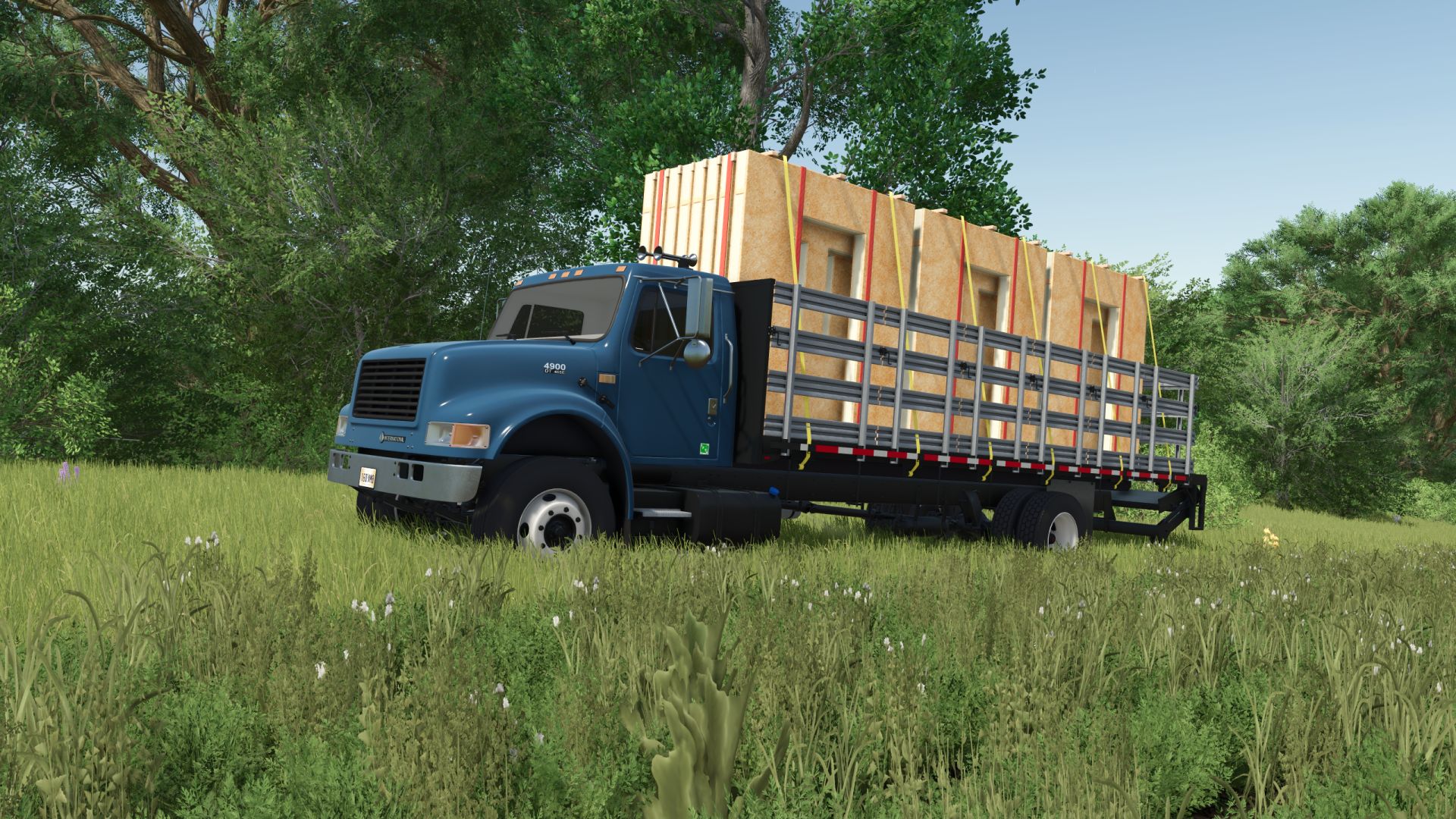 International 4900 Stakebed