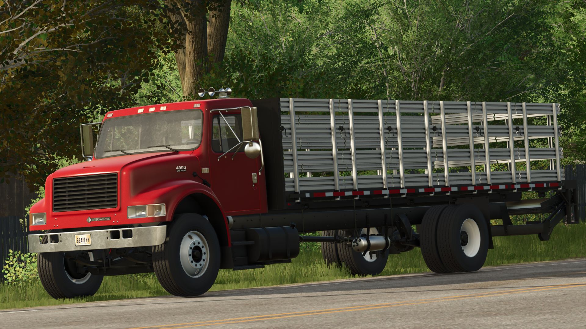 International 4900 Stakebed