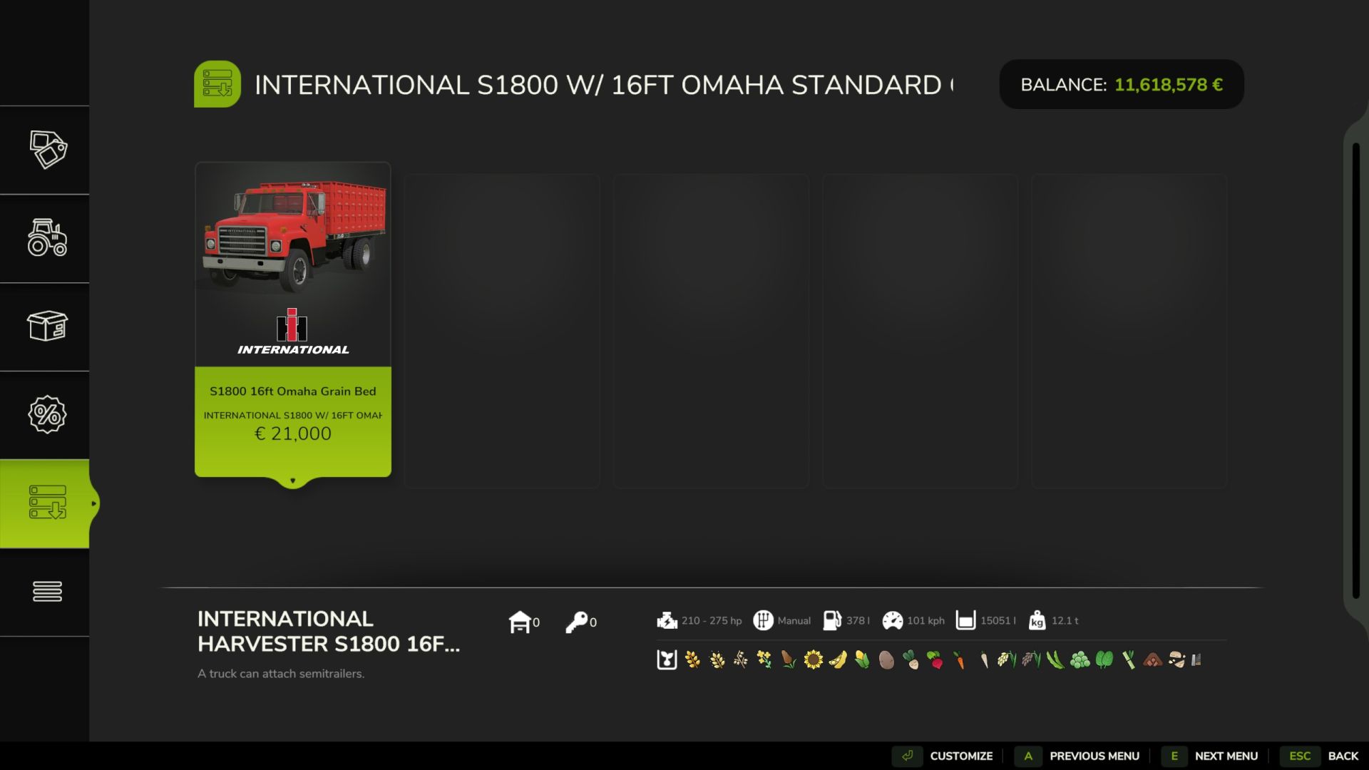 Международный зерновоз S1800