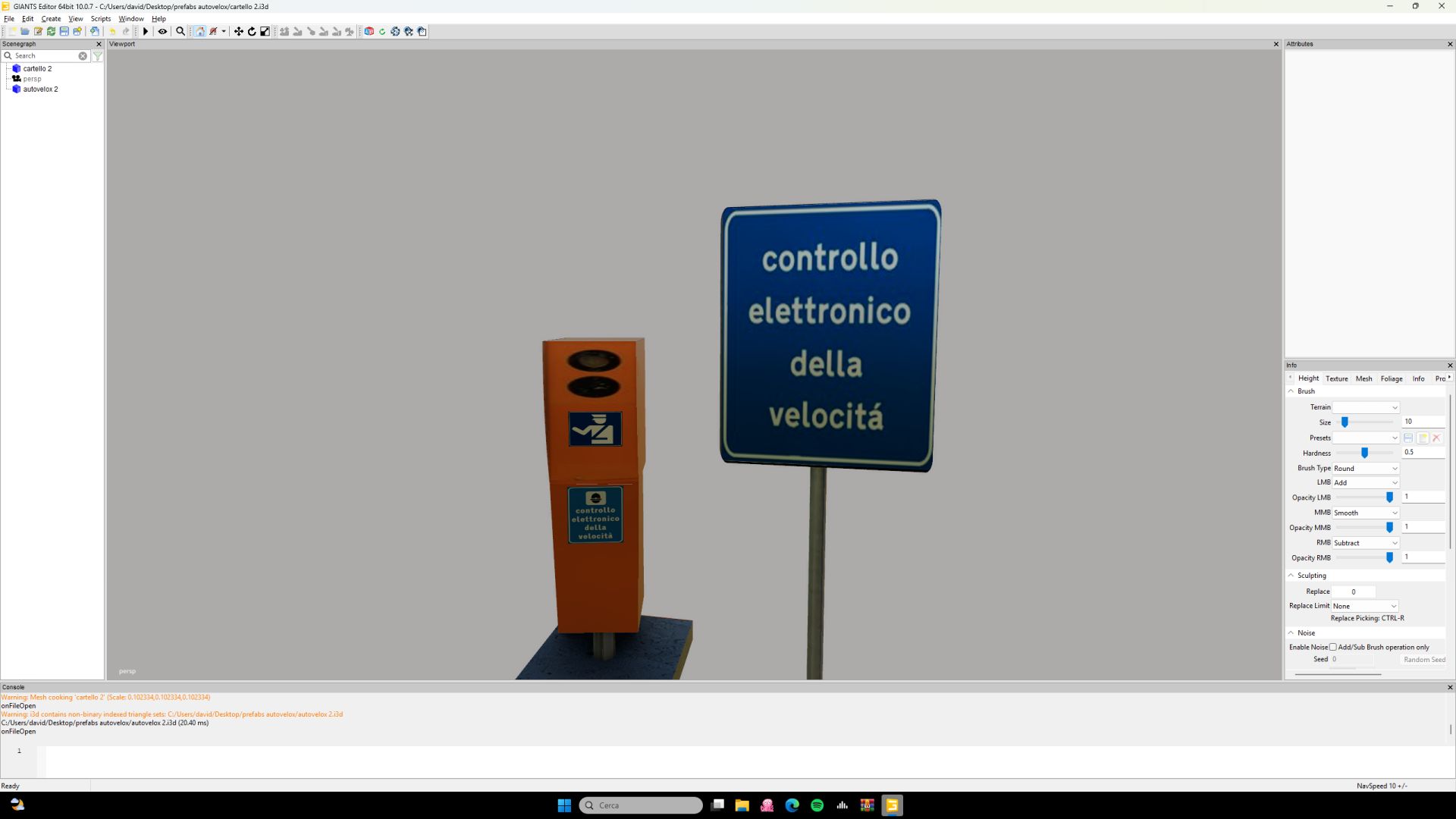 Italian speed camera (Prefab)