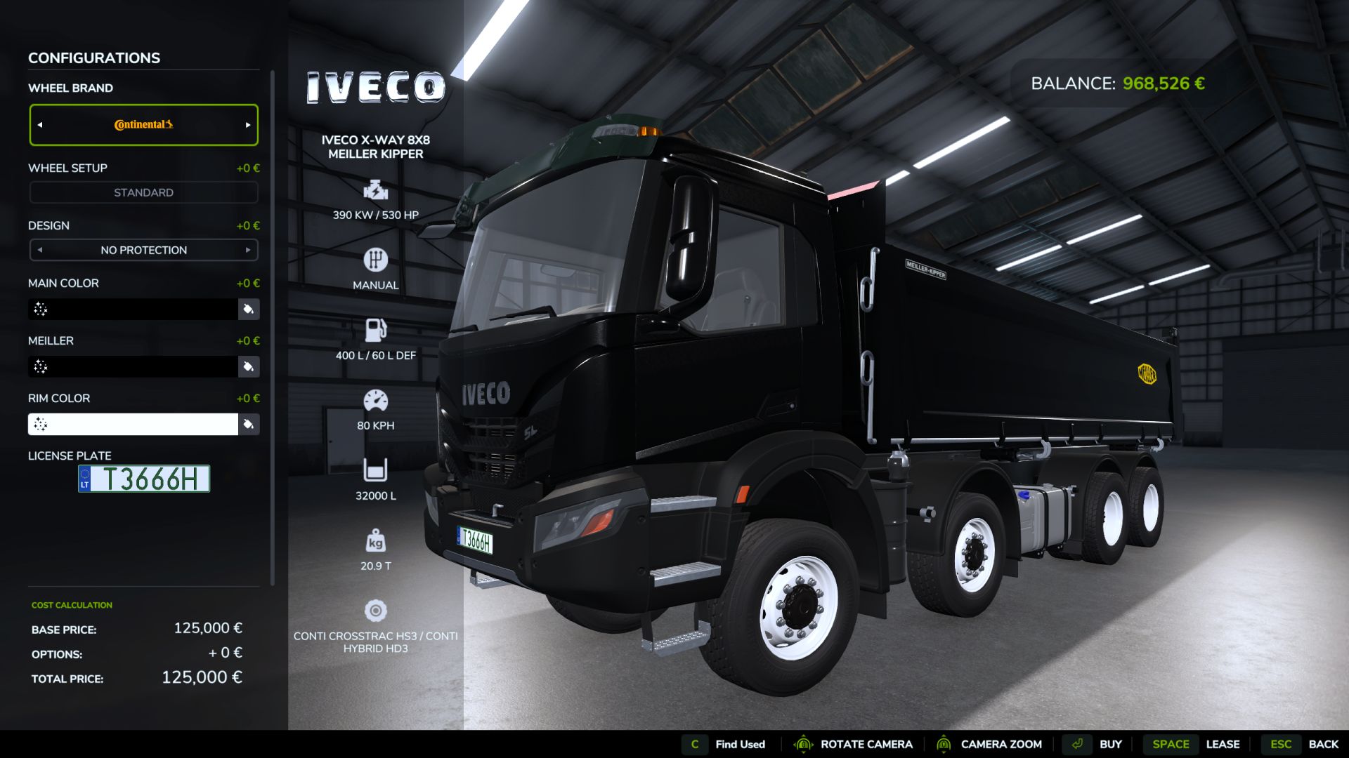 Iveco X-Way 8X8 Meiller Kipper