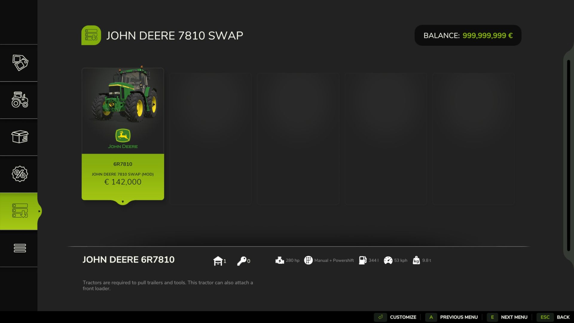 JD 7810 Black Lung Edition