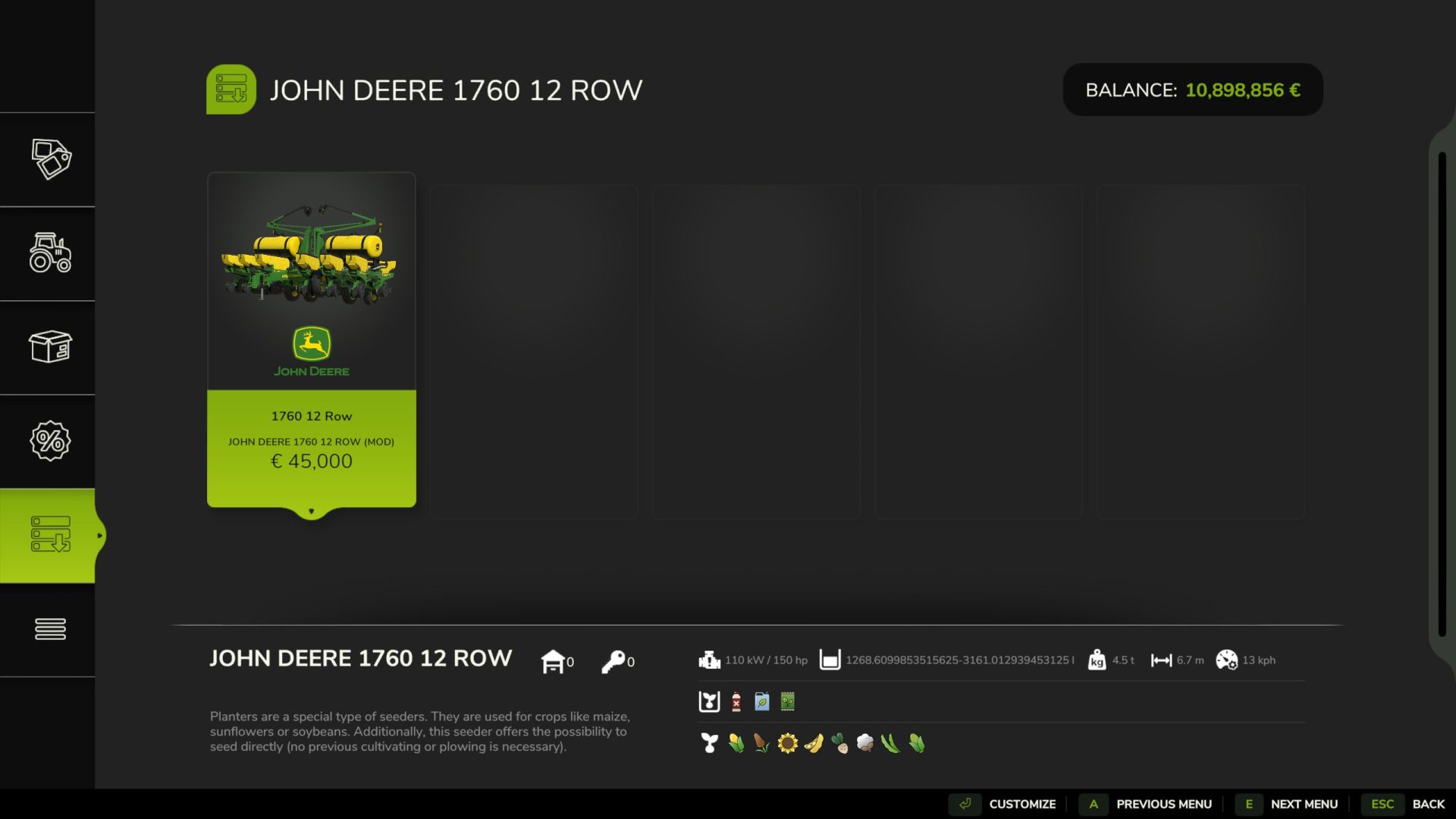John Deere 1760