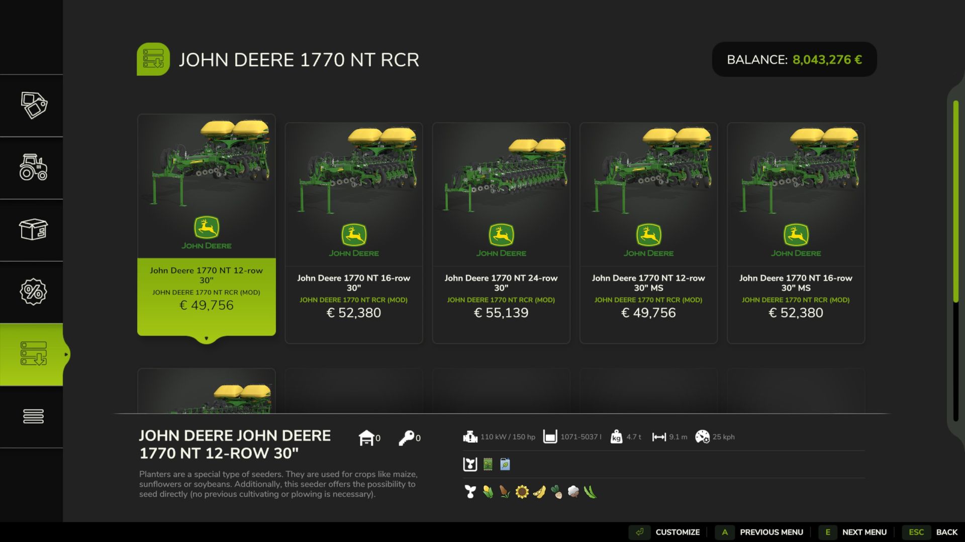 John Deere 1770 NT