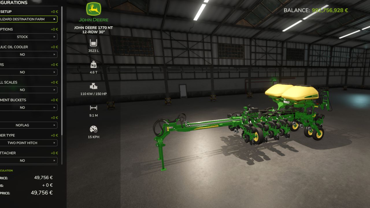 John Deere 1770 NT RCR
