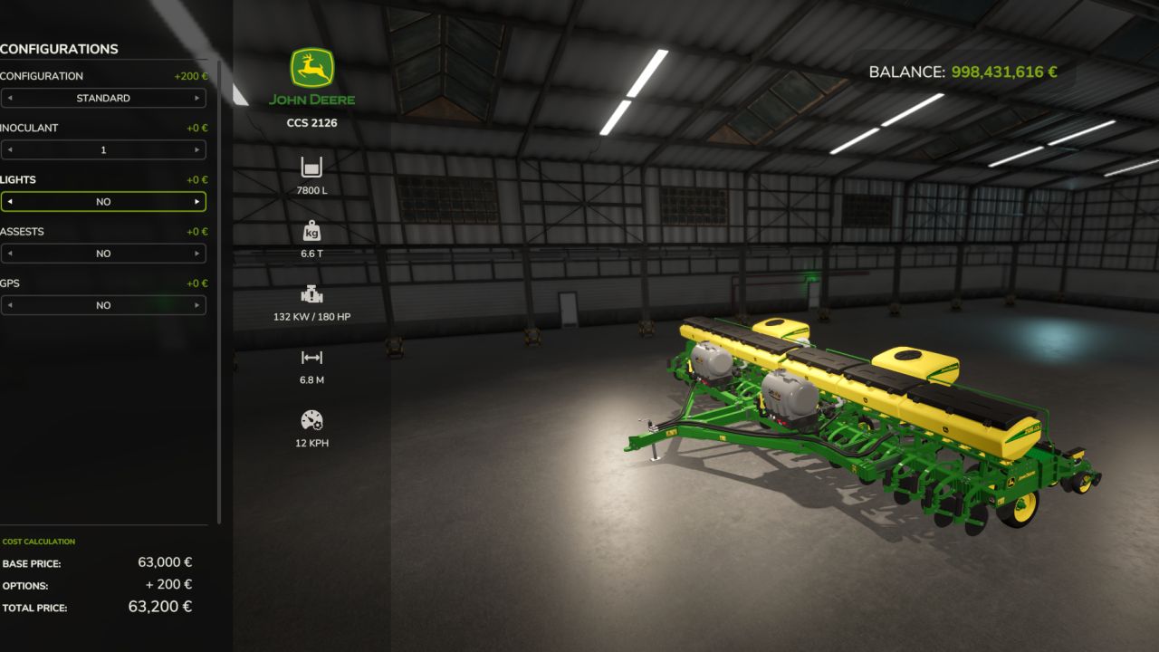 John Deere 2126 CCS