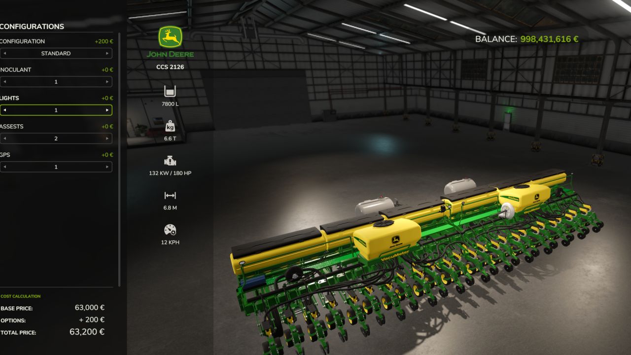 John Deere 2126 CCS