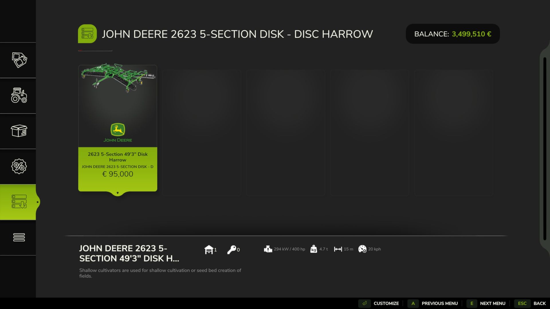 John Deere 2623