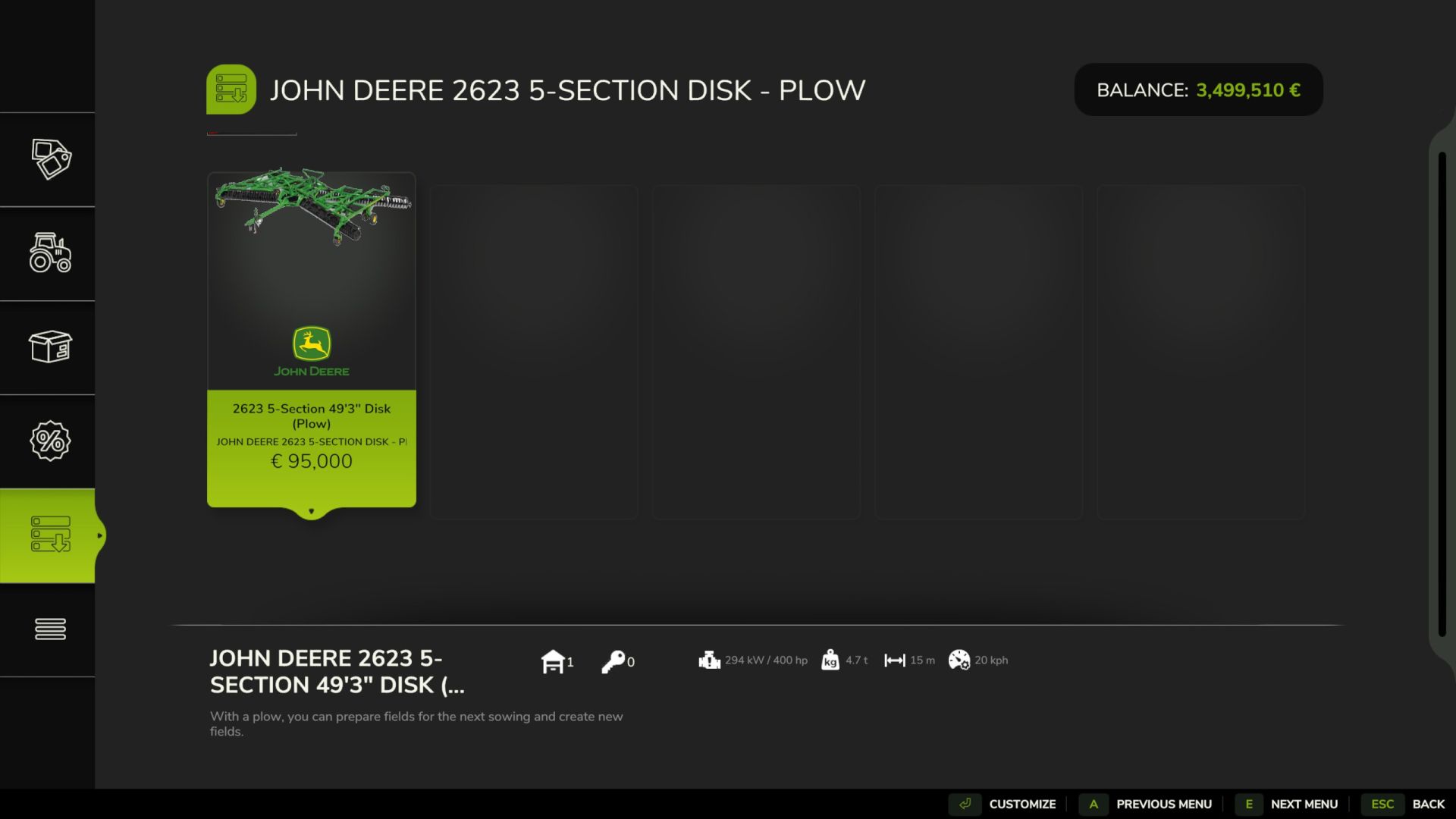 John Deere 2623