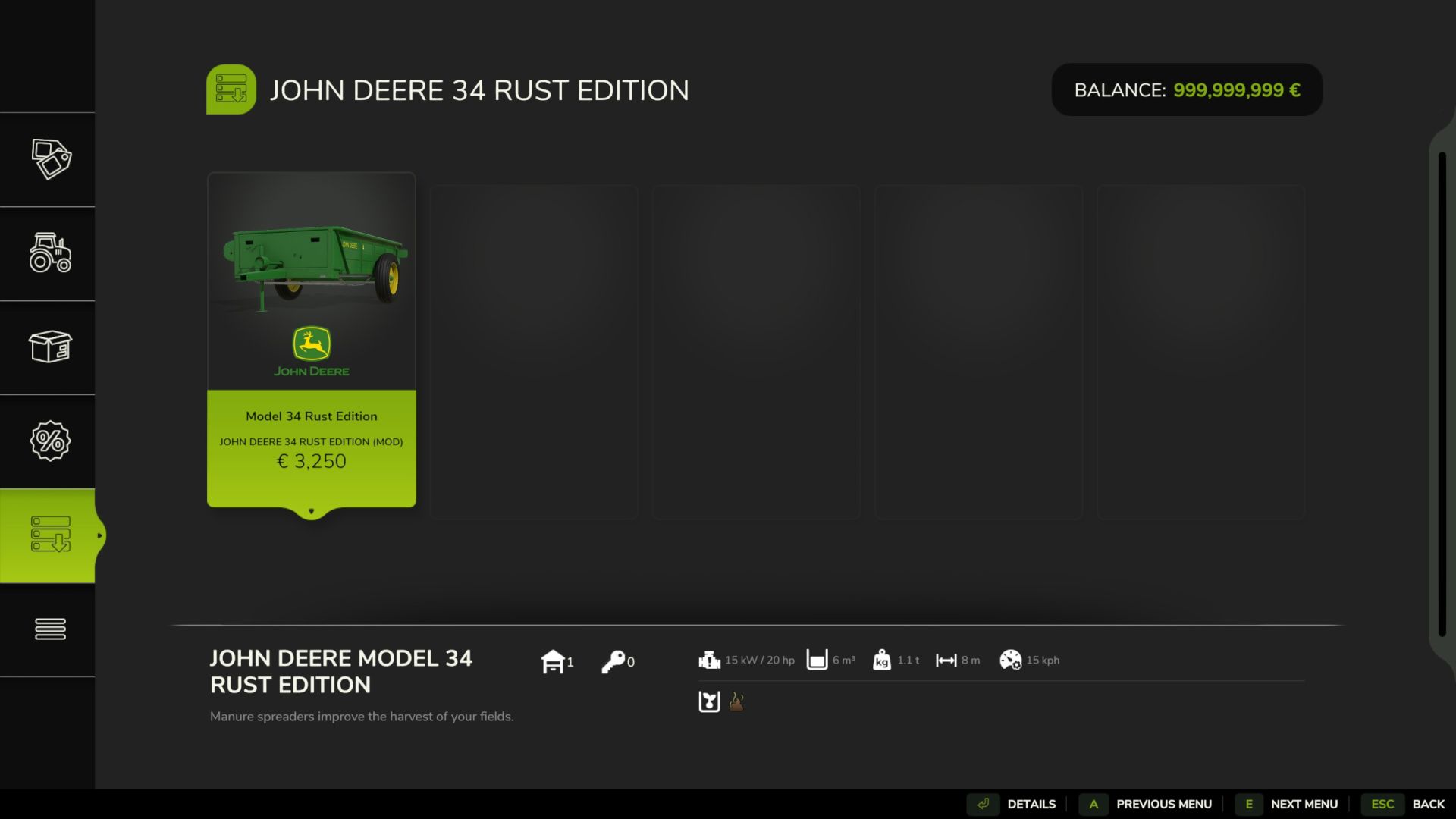 John Deere 34 Rust Edition