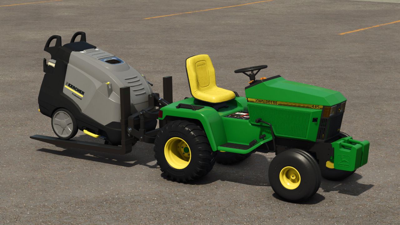 John Deere 445 y servicios públicos