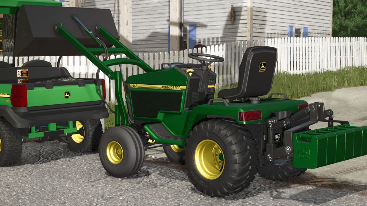 John Deere 445 y servicios públicos