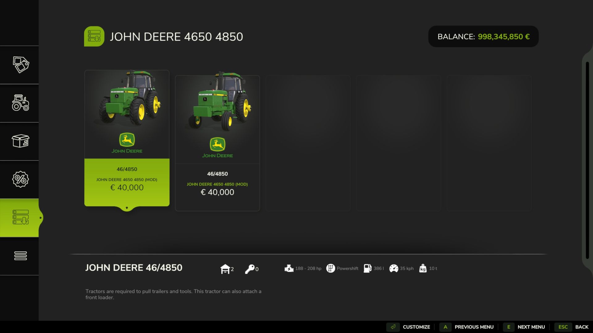John Deere 4650/4850