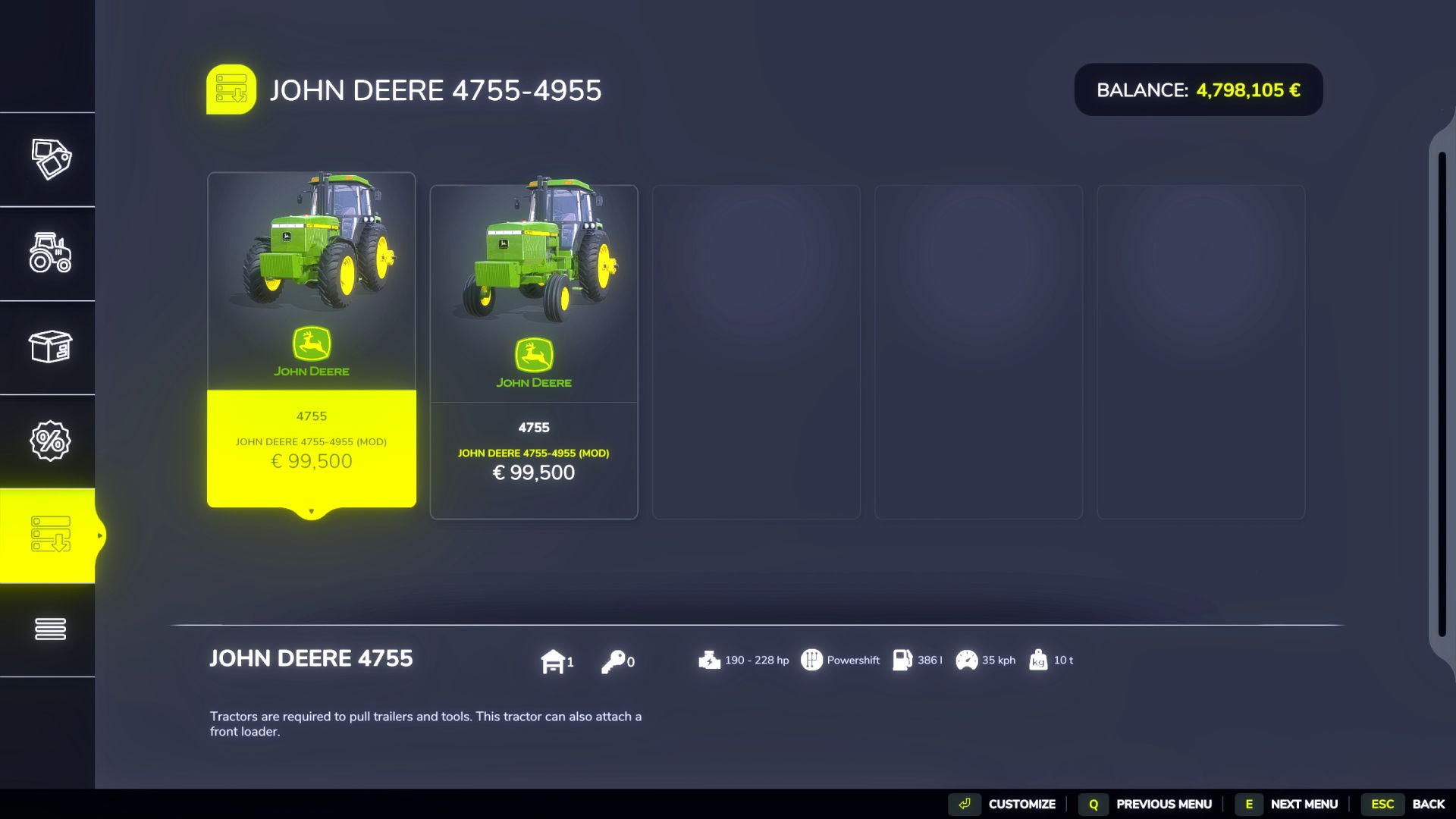 John Deere 4755-4955 Reworked