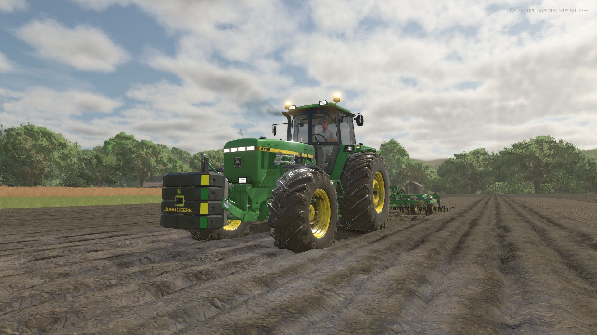 John Deere 4755 Turbo Edit + masa