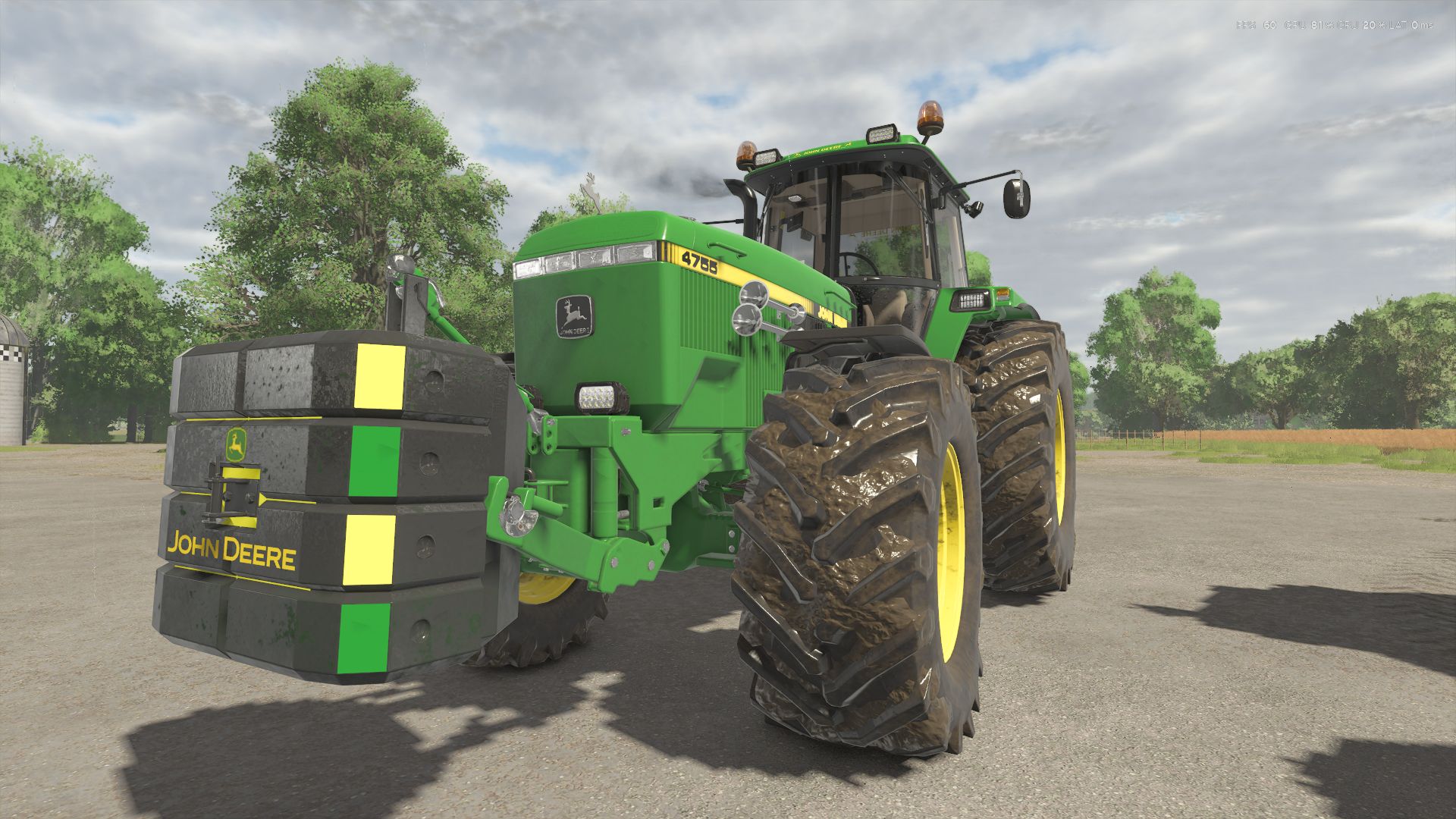 John Deere 4755 Turbo Edit + masa