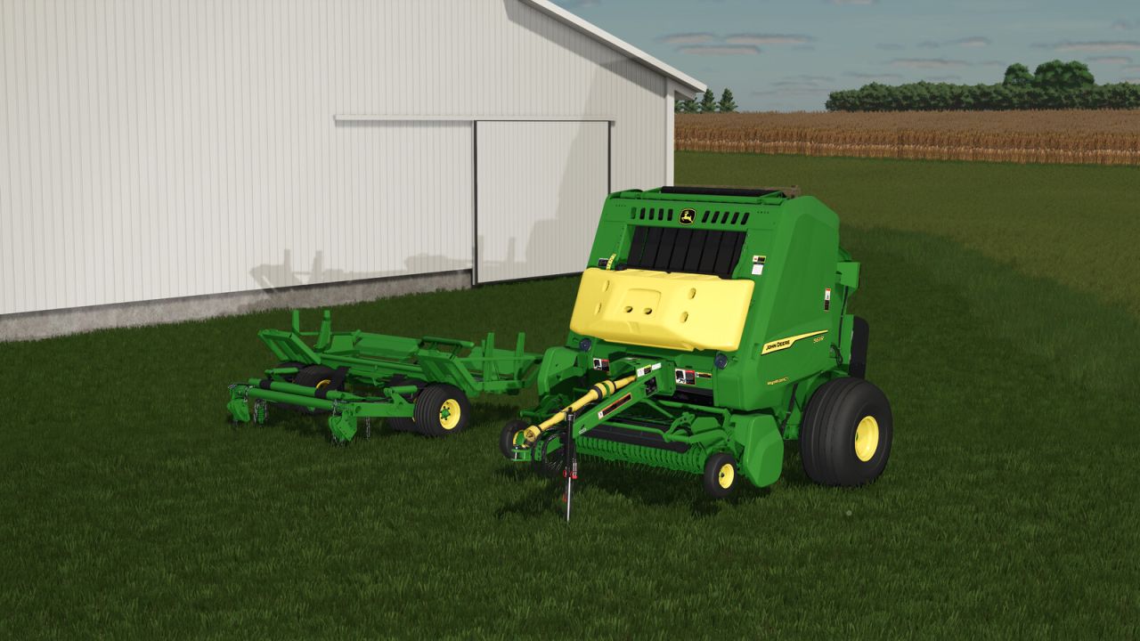 Enfardadeira de fardos redondos premium John Deere 561R