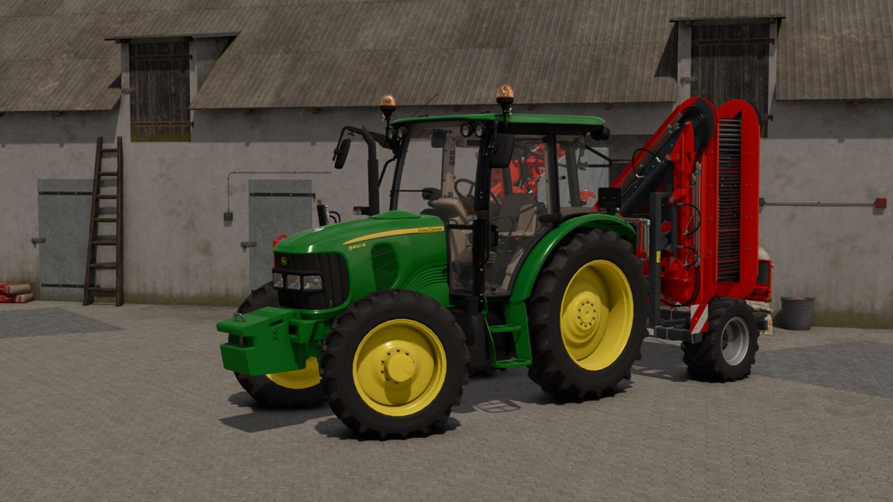 John Deere 5R + 583
