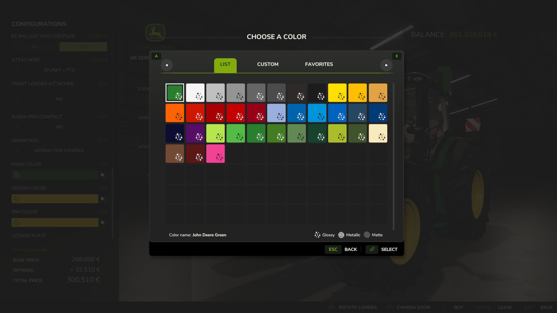 John Deere 6R 230-250 XTRA LARGE