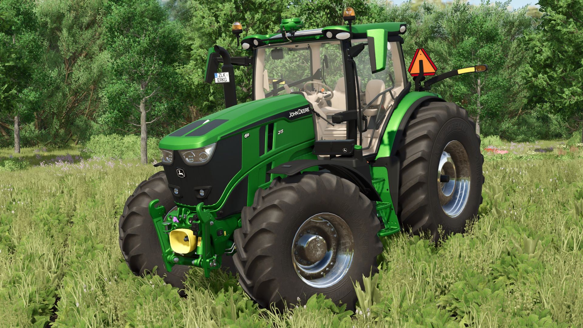 John Deere 6R Büyük Çerçeve, ön yükleyici 600R ile