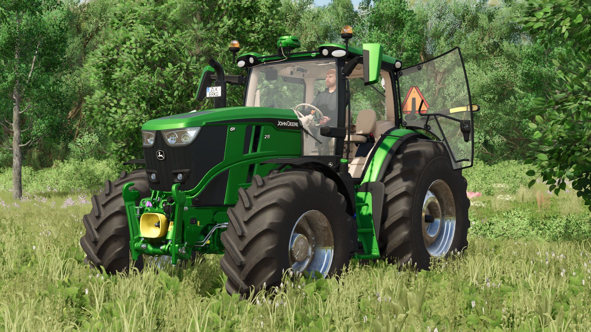 John Deere 6R Büyük Çerçeve, ön yükleyici 600R ile