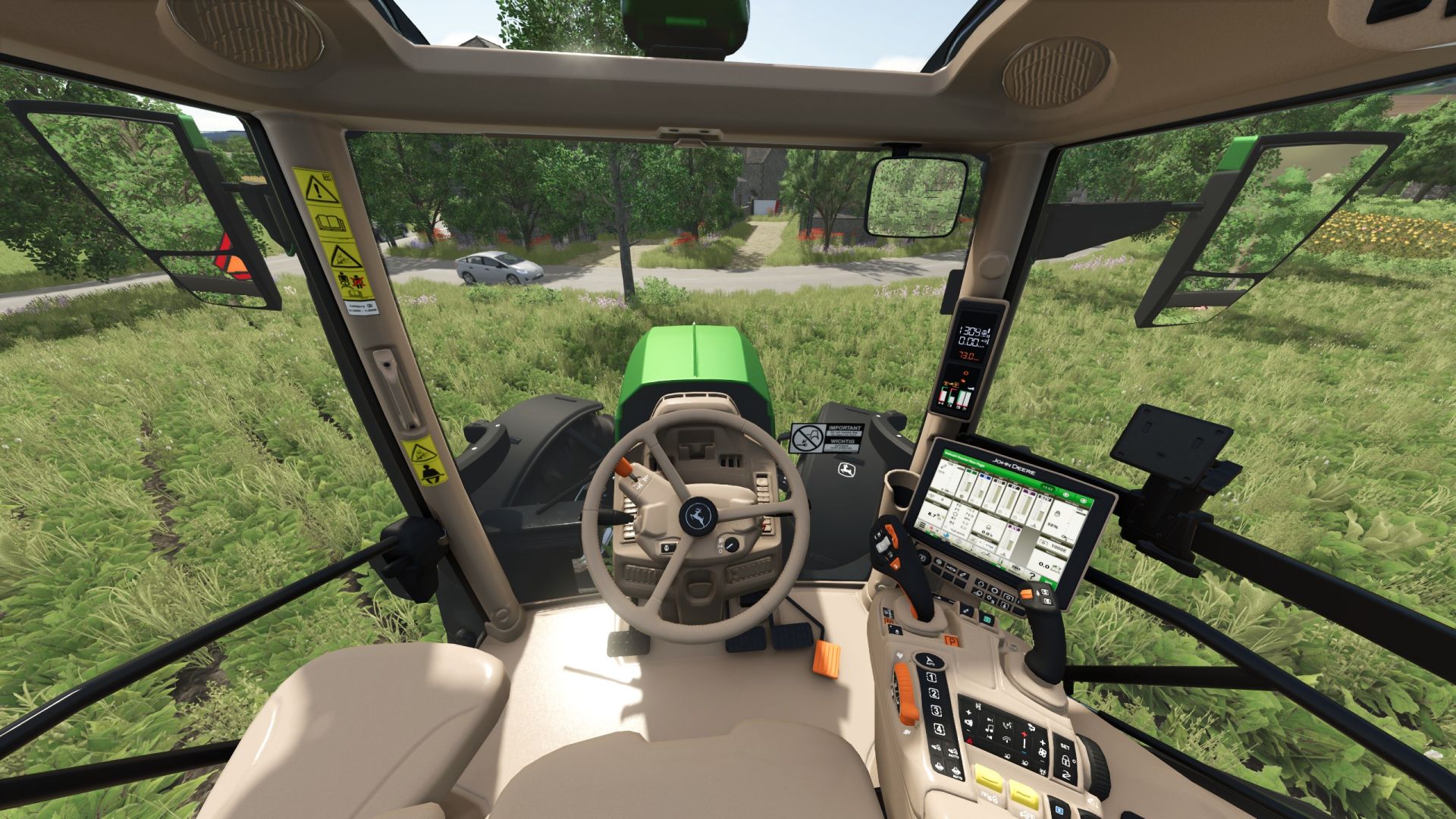John Deere 6R Büyük Çerçeve, ön yükleyici 600R ile