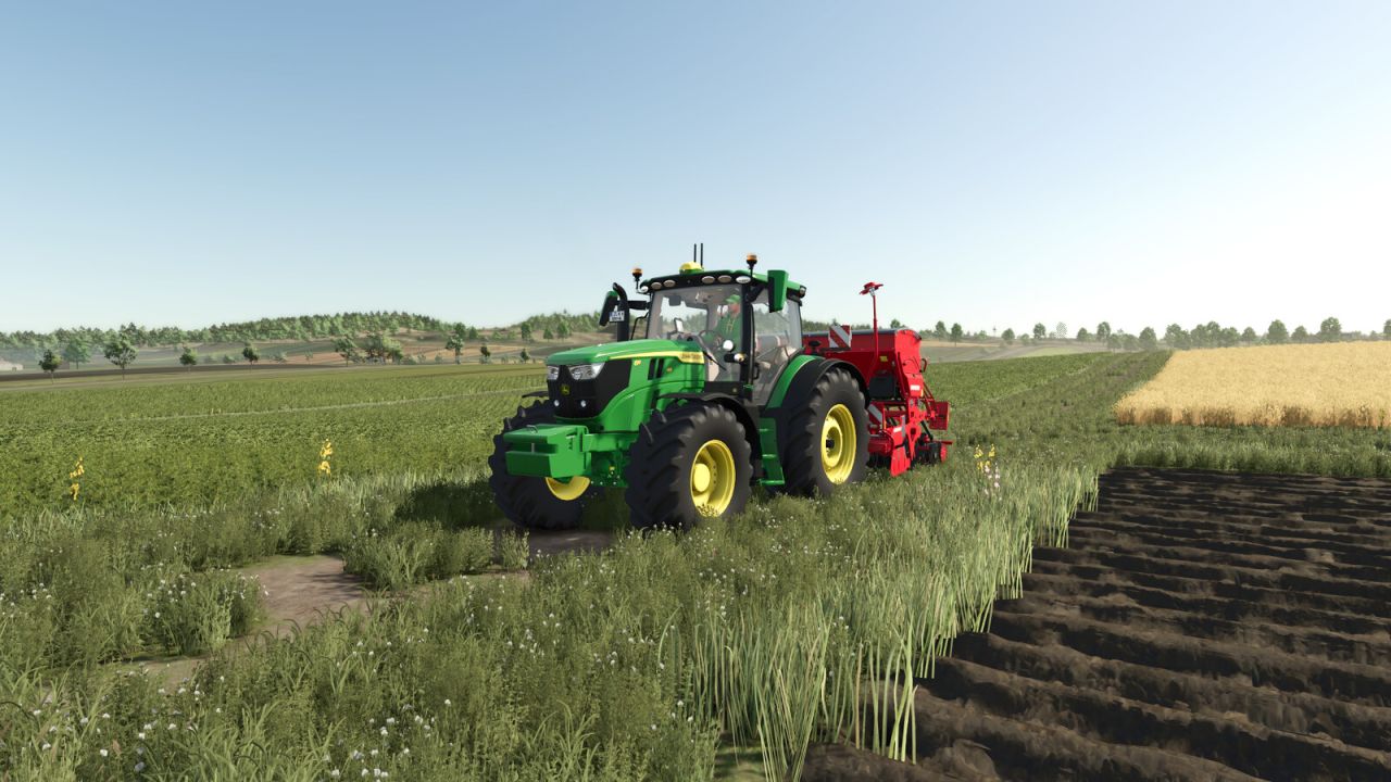 John Deere 6R, средняя рама
