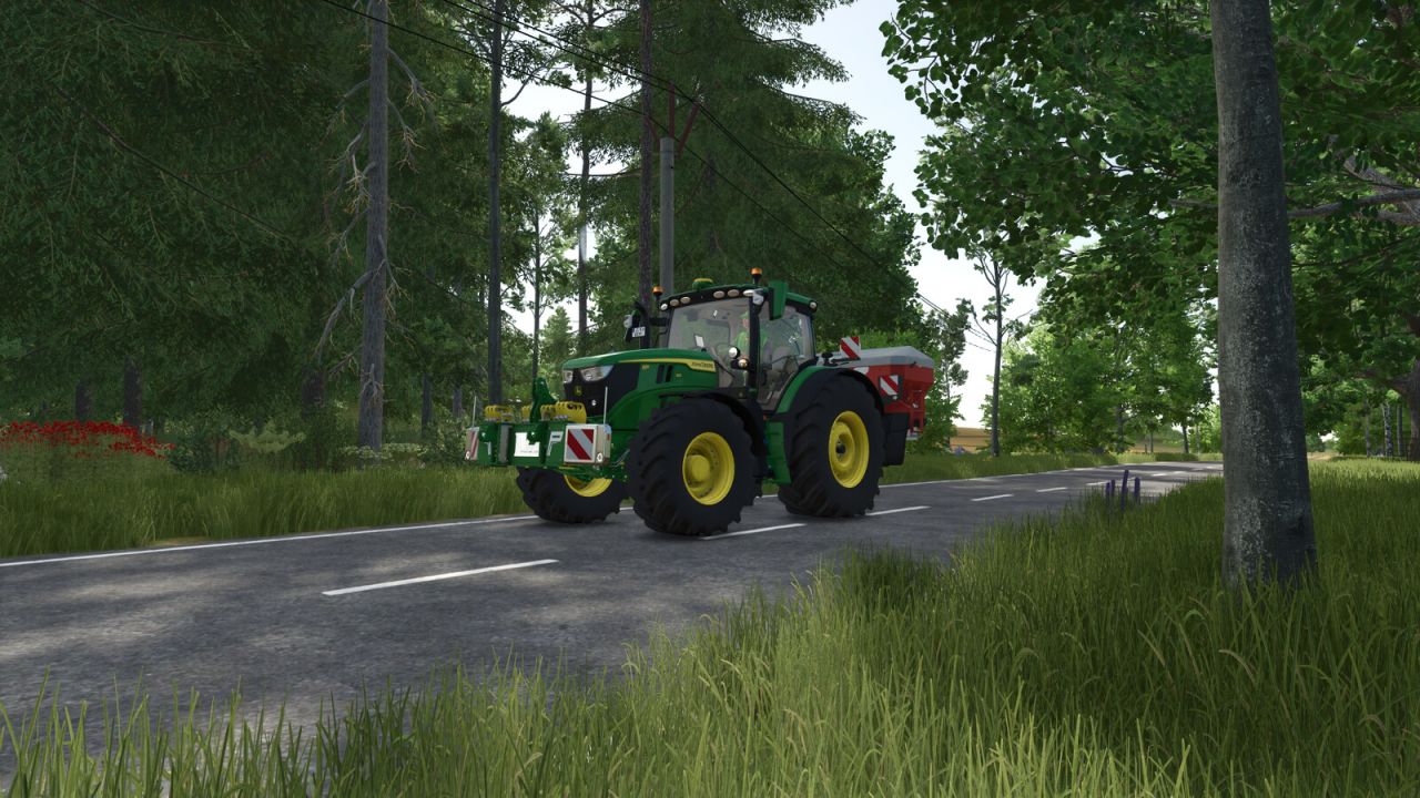 John Deere 6R, средняя рама